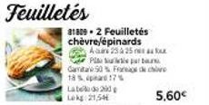 Feuilletés  aux  5.60€ 