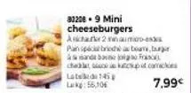 31206.9 mini cheeseburgers aschau 2 naumio-ess pan spatbried aboare, burger and bo  up comec  7,99€ 