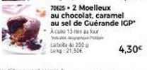 Labad 200 Lekg:21,50  au chocolat, caramel  au sel de Cuérande IGP  Acu 13 au  4,30€ 