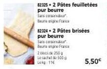 82324.2 Pâtes brisées pur beurre  Sans car  Bengine Franca 2250  Les 500 Lak 116 