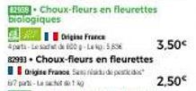 Origine France  4pati-Led 00-5856  82993. Choux-fleurs en fleurettes  Origine France Spec  3,50€ 