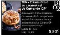 70374-2 Paris-Brest au caramel sel de Cuérande ICP  Ada  330  Cauran de pita à choux duff, eta  carateே  145 20:37,99€  5,50€  TO O 