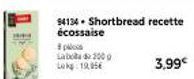 94134 Shortbread recette écossaise  #pos  Labo de 200 Lok 19,95€ 