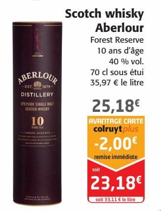 Scotch whisky Aberlour