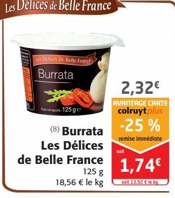 Burrata Les Délices de Belle France
