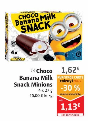 Choco Banana Milk Snack Minions