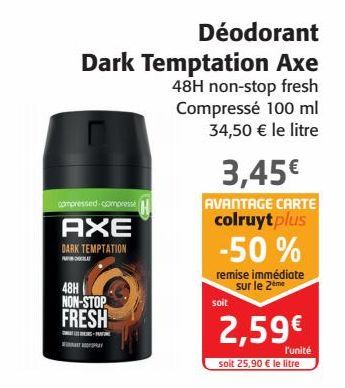 Déodorant Dark Temptation Axe