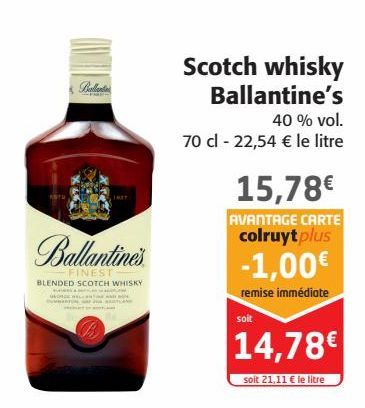 Scotch whisky Ballantine’s