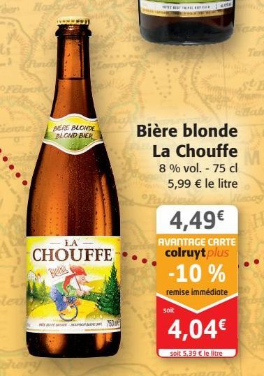 Bière blonde La Chouffe