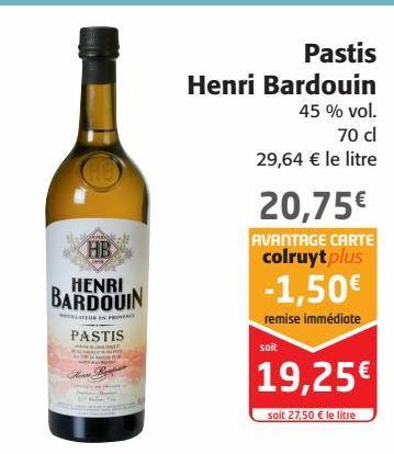 Pastis Henri Bardouin