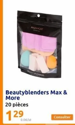 makamore  mauty blenders  more  20 pièces  129  beautyblenders max &  0.06/st 