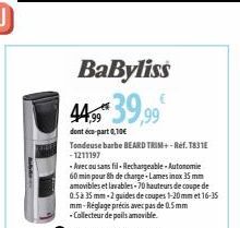 tondeuse Babyliss