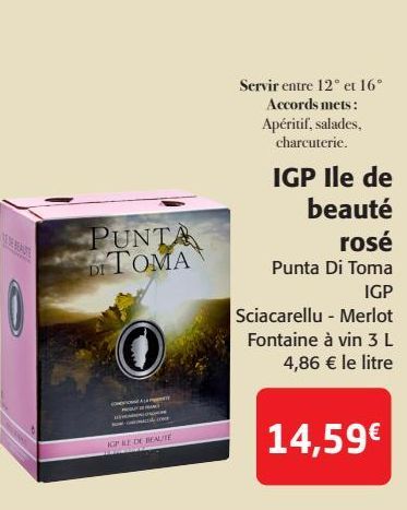 IGP Ile de beauté rosé Punta Di Toma