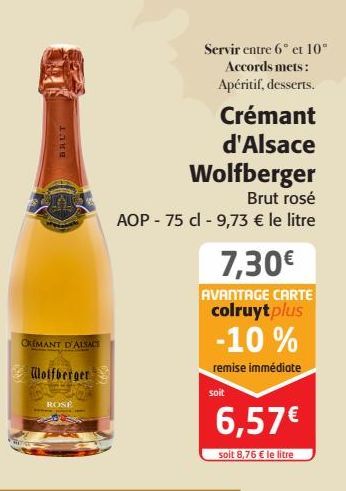 Crémant d'Alsace Wolfberger