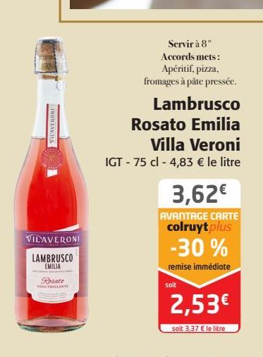 Lambrusco Rosato Emilia Villa Veroni