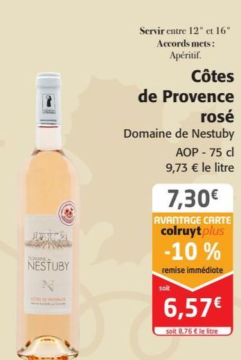 Côtes de Provence rosé Domaine de Nestuby