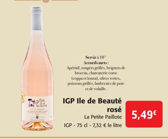 IGP Ile de Beauté rosé La Petite Paillote