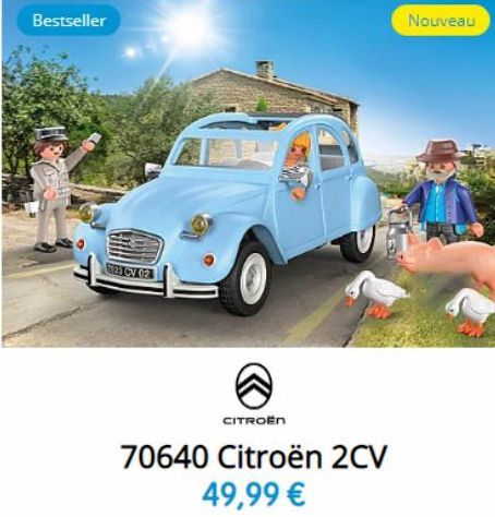 Bestseller  Ries CV 02  CITROËN  70640 Citroën 2CV  49,99 €  Nouveau  