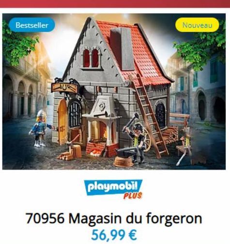 Bestseller  PICCO  Nouveau  playmobil  PLUS  70956 Magasin du forgeron 56,99 € 