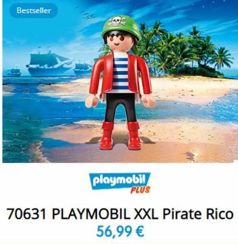 Bestseller  playmobil PLUS  70631 PLAYMOBIL XXL Pirate Rico  56,99 €  