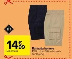 bermuda homme 