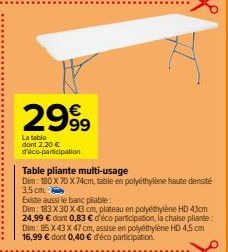 table pliante 