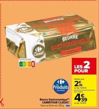 beurre Carrefour