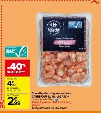 crevettes carrefour