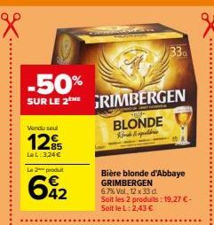 bière blonde Grimbergen