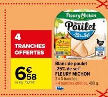 blanc de poulet Fleury Michon