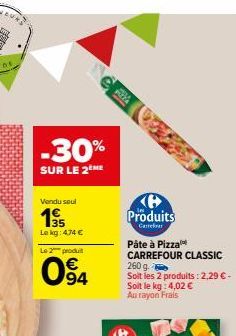 pâte à pizza Carrefour