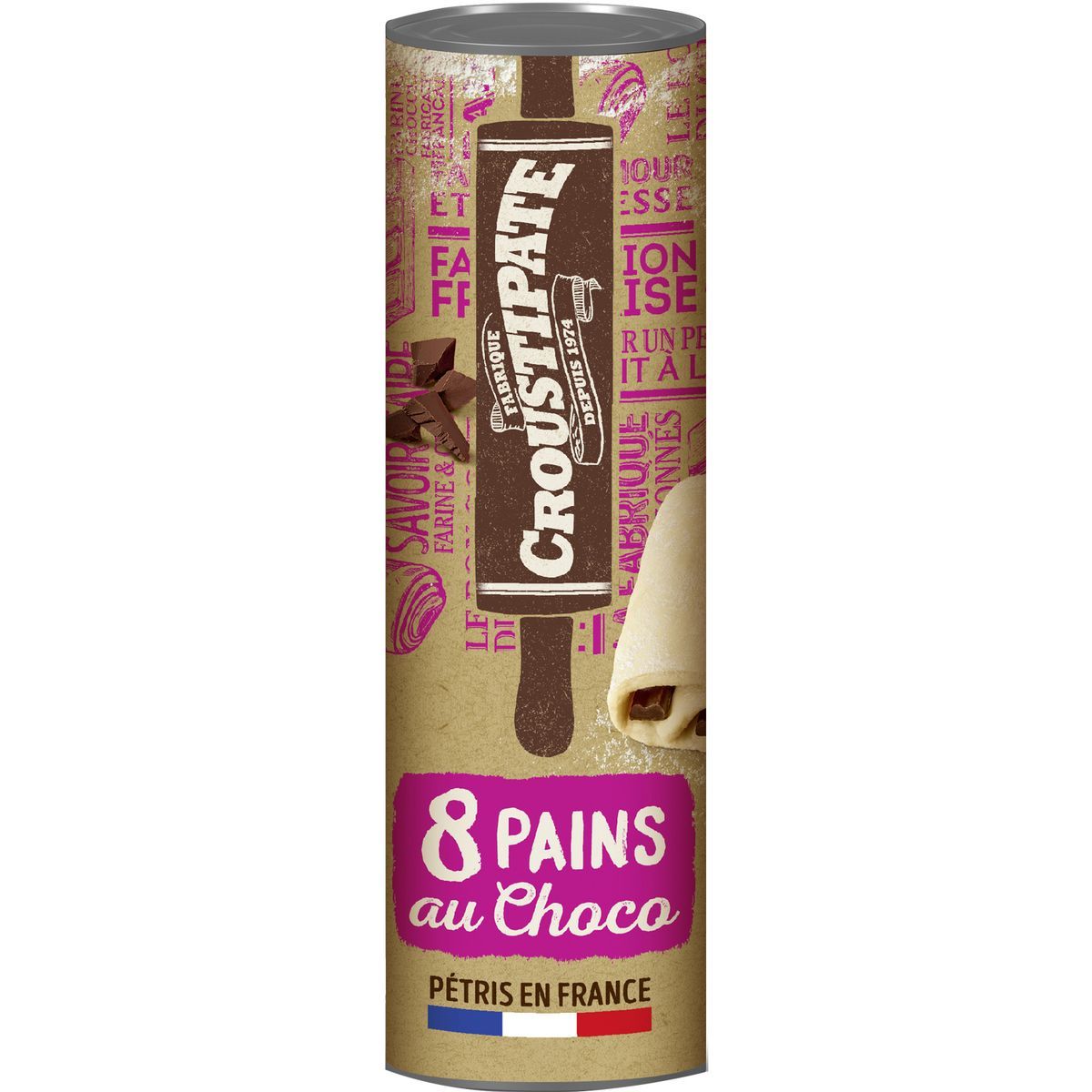 8 PETITS PAINS CHOCOLAT CROUSTIPATES