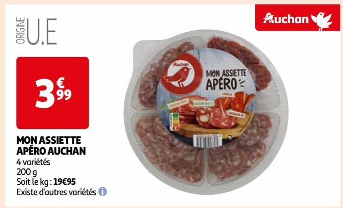 MON ASSIETTE APÉRO AUCHAN