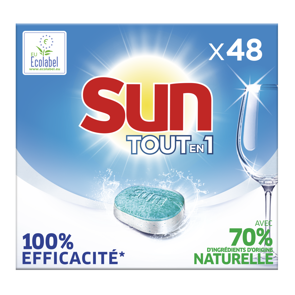 TABLETTES LAVE VAISSELLE TOUT EN UN SUN