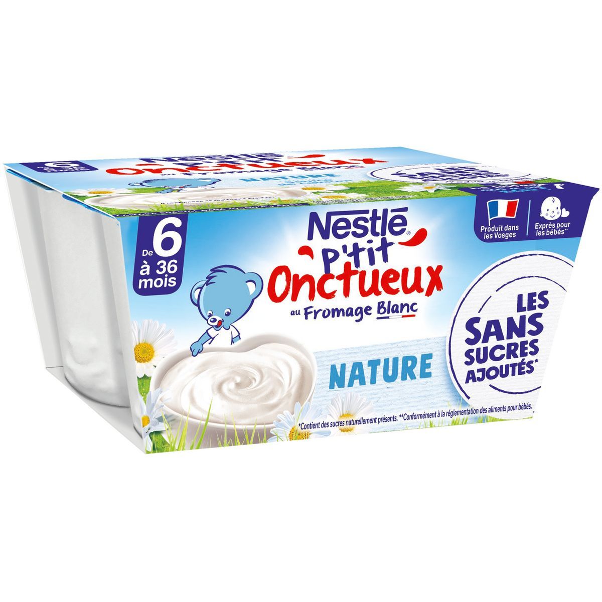 P'TIT ONCTUEUX SANS SUCRE AJOUTÉS NESTLÉ