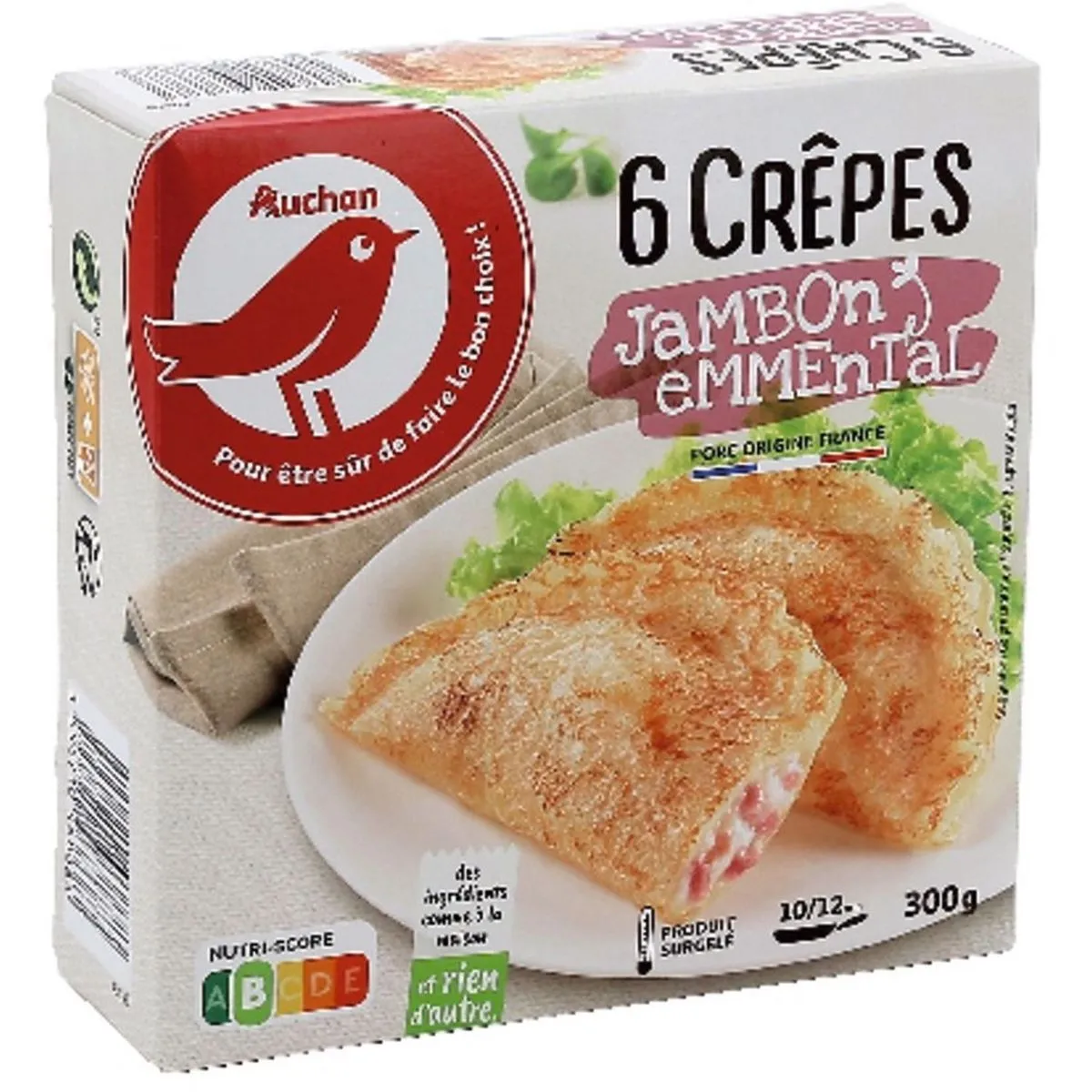 crêpes jambon emmental surgelées auchan