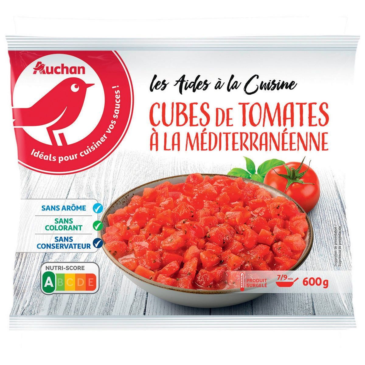 CUBES DE TOMATES À LA MÉDITERRANÉENNE SURGELÉS AUCHAN