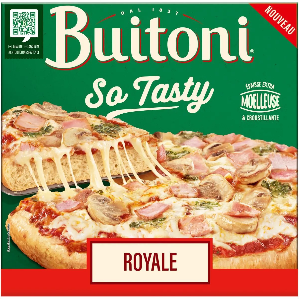pizza so tasty royale surgelée buitoni