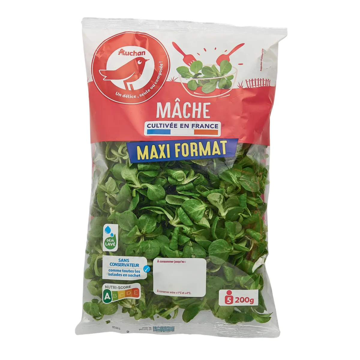 salade mâche auchan