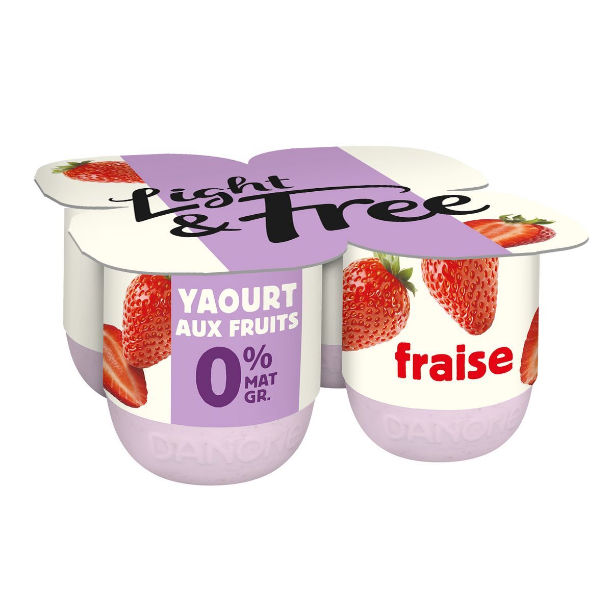 LIGHT & FREE FRAISE DANONE