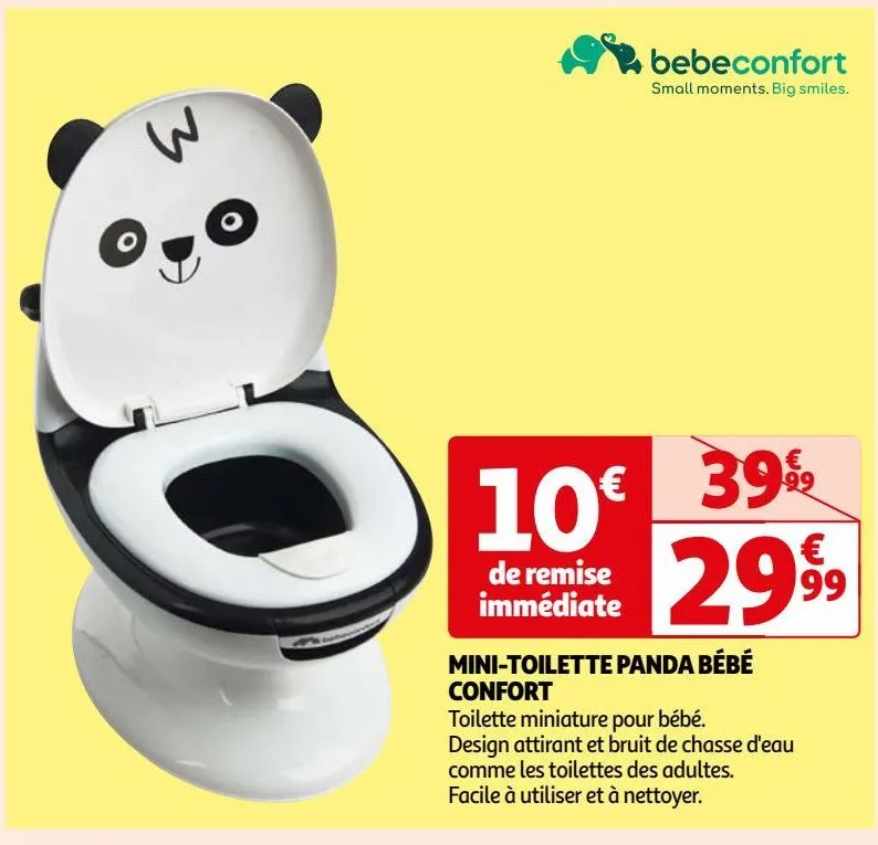 tmini-toilette panda bébé confort