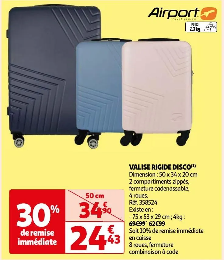 valise rigide disco