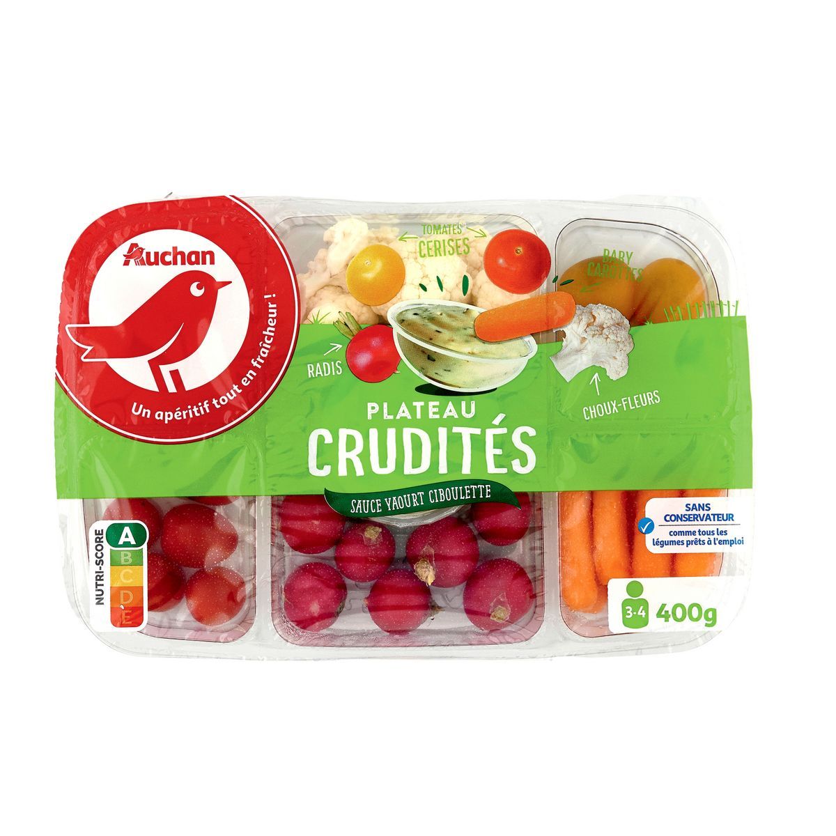 PLATEAU CRUDITES AUCHAN