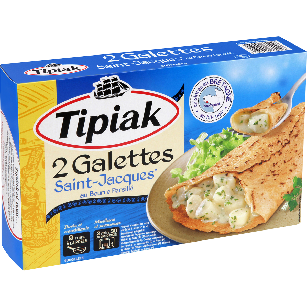 GALETTES SAINT-JACQUES SURGELÉES TIPIAK