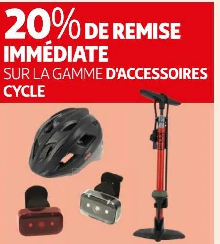 sur la gamme d'accessoires cycle