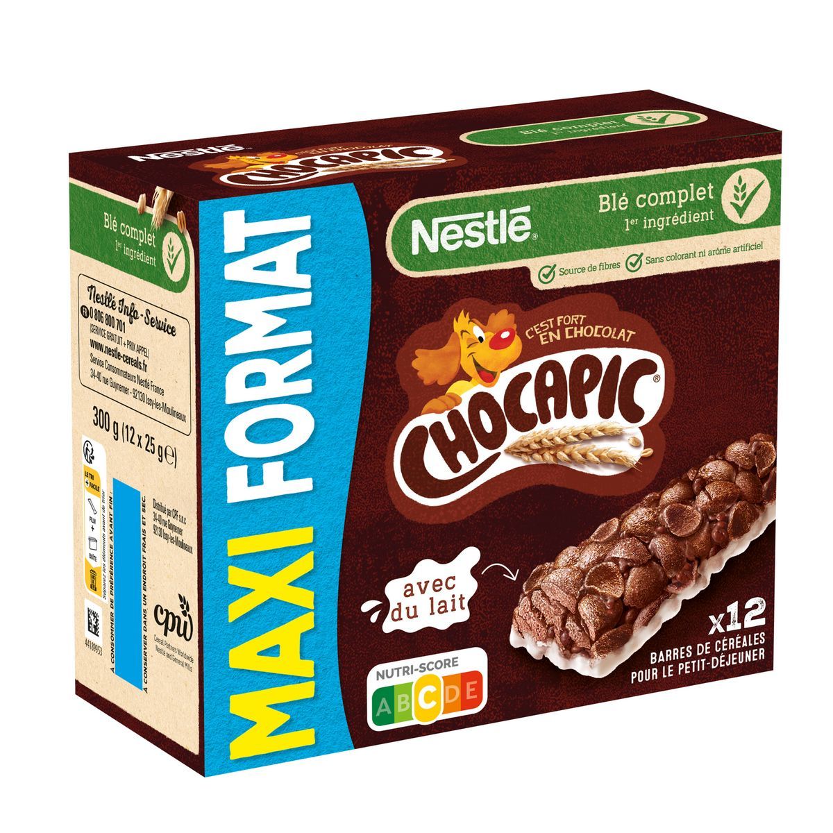 BARRES DE CÉRÉALES CHOCAPIC NESTLE X 12