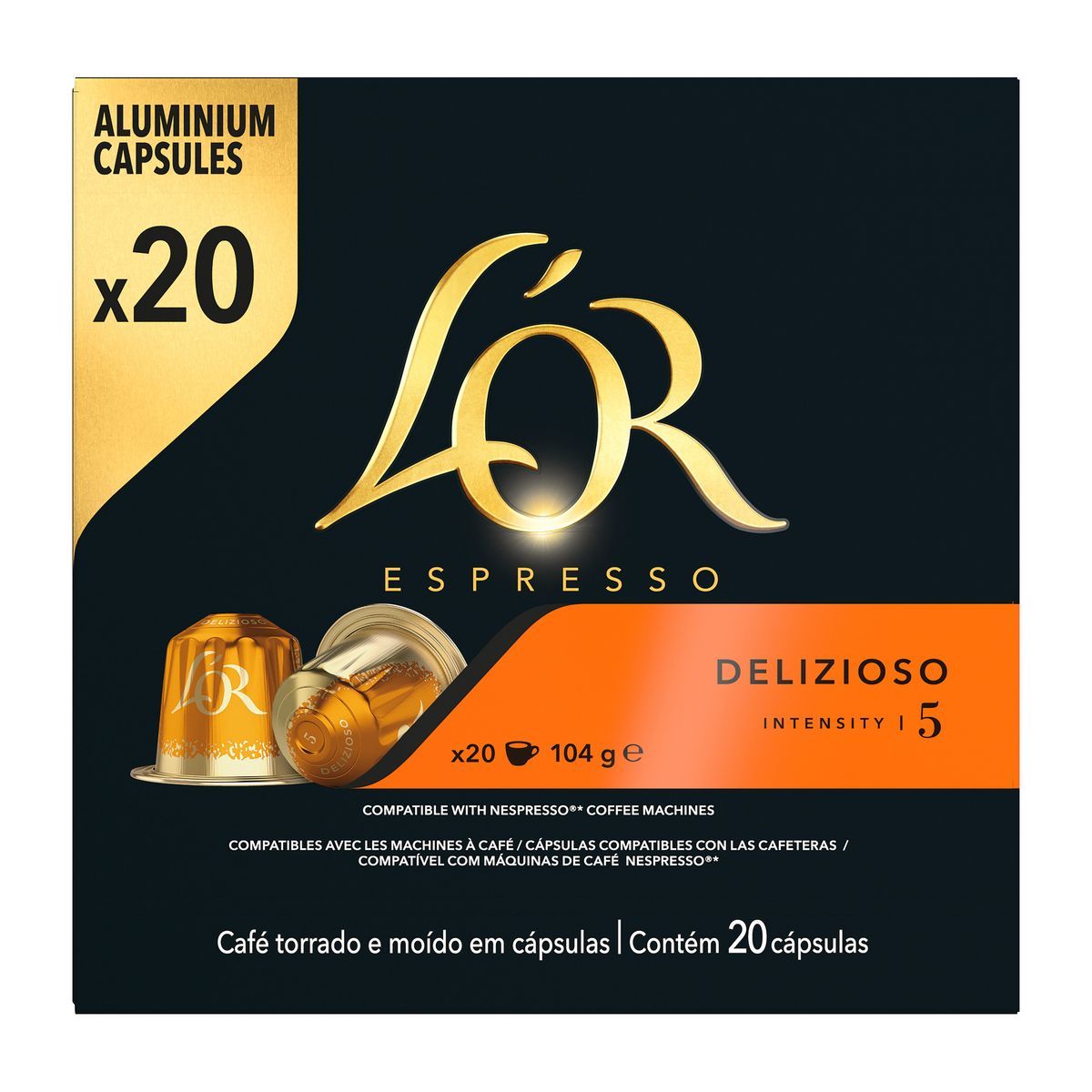 CAPSULES CAFÉ DELIZIOSO L'OR