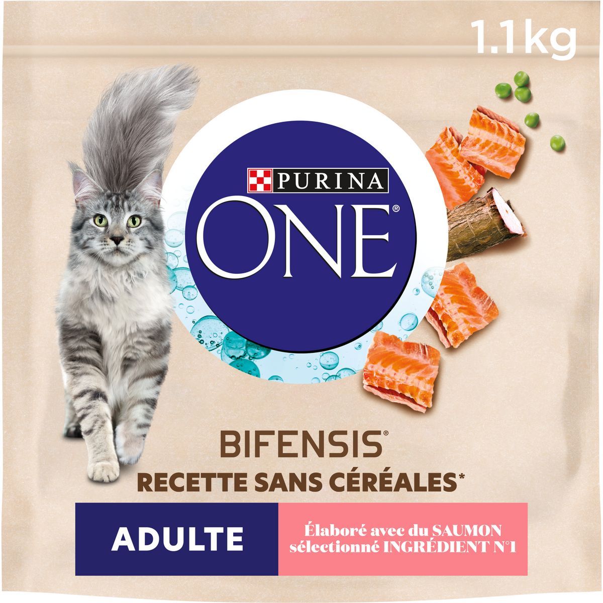  CROQUETTES POUR CHAT SANS CÉRÉALES AU SAUMON PURINA ONE