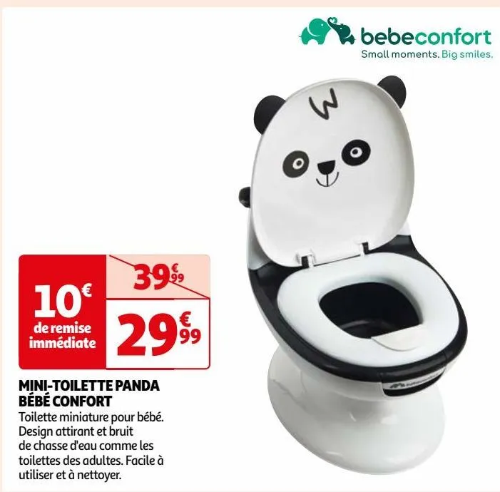 mini-toilette panda bébé confort