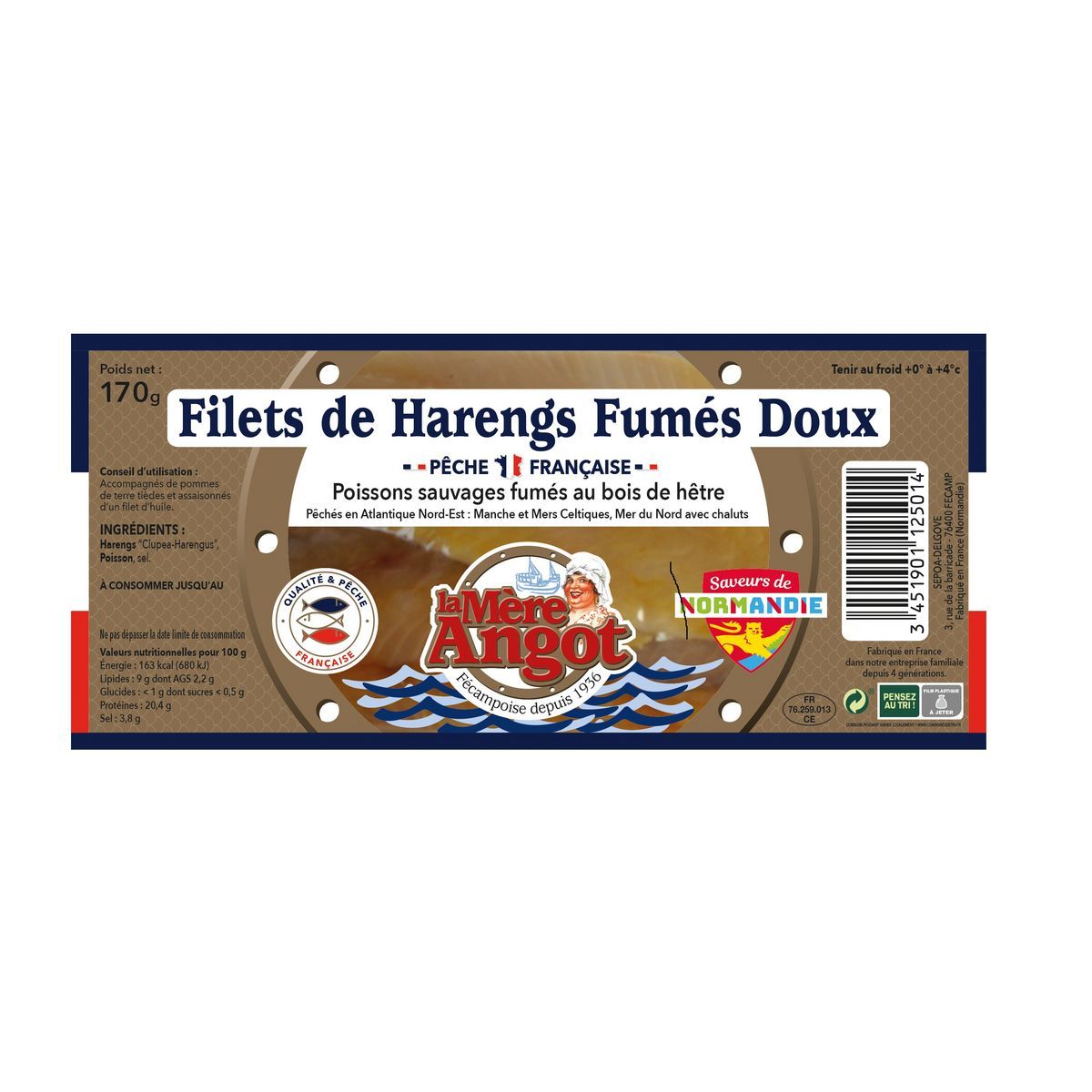 FILETS DE HARENGS FUMÉS DOUX LA MÈRE ANGOT